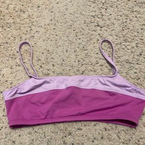 J. Crew spaghetti strap bikini top pink/purple